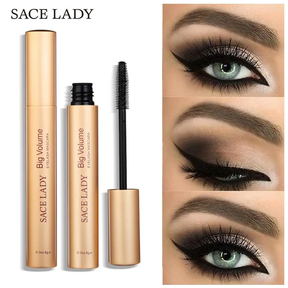 Тушь для ресниц SACE LADY с завитками макияжа густые черные ресницы удлиняющие