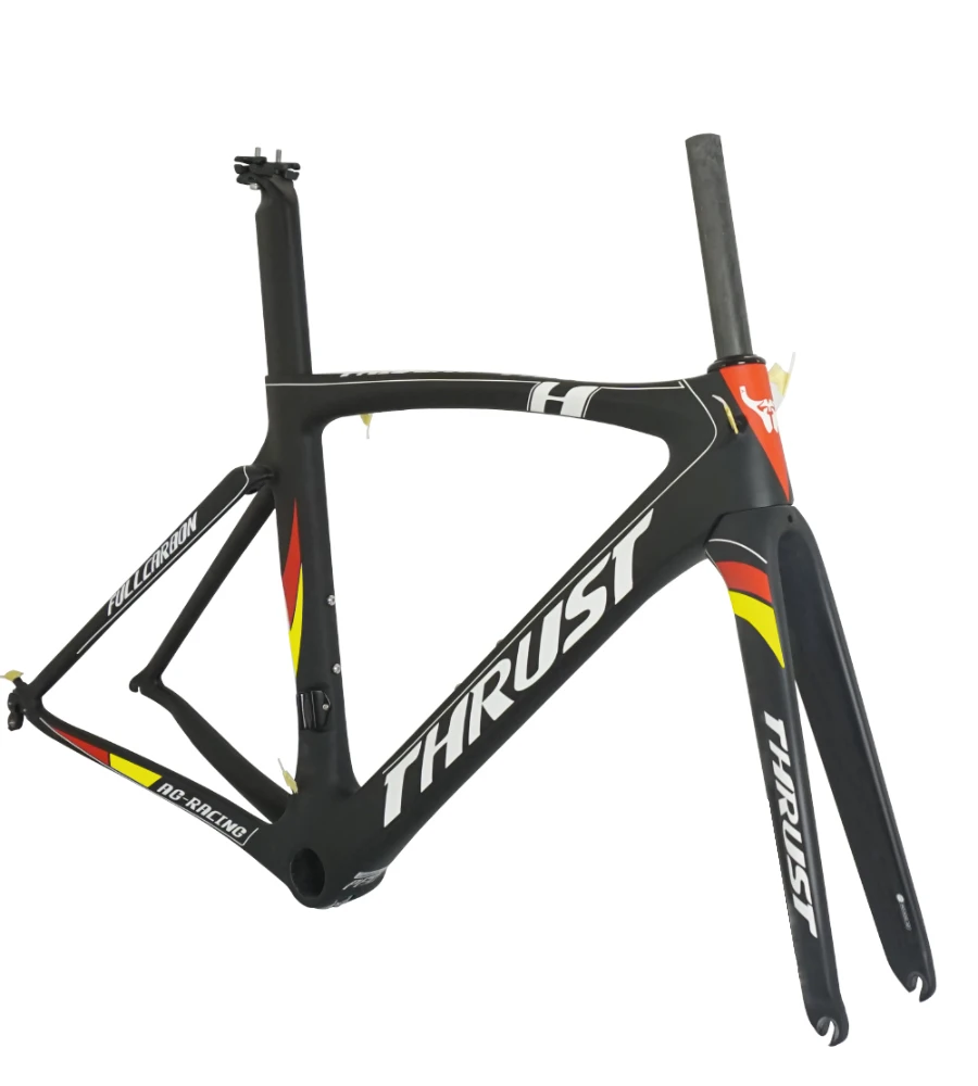 Cheap carbon road frame red and yellow bicycle carbon frame T1000 PF30 china road Bicycle frames V brake matte/glossy 13 Cheap carbon road frame red and yellow bicycle carbon frame T1000 PF30 china road Bicycle frames V brake matte/glossy 13