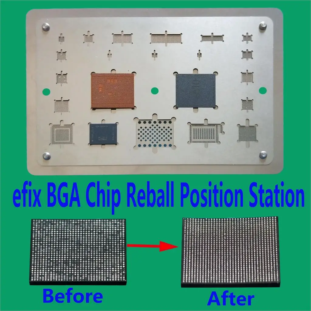 Трафареты efix для реболлинга микросхем BGA паяльная станция с тепловым феном