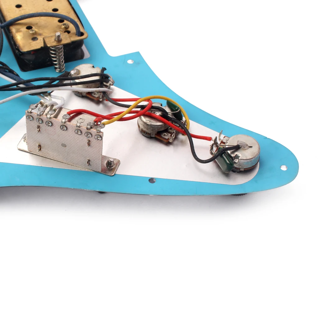 Electric Guitar Mirror Pickguard SSH Loaded Pickups Scratch Plate with Back Cover for Acoustic Guitar Accessories