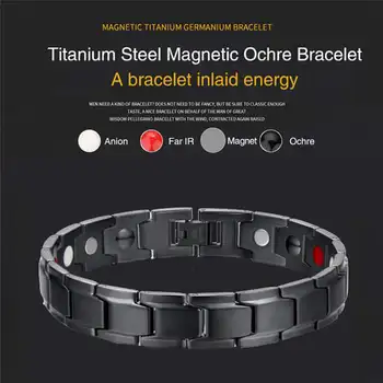 

Therapeutic Energy Healing Bracelet Stainless Steel Magnetic Therapy Bracelet