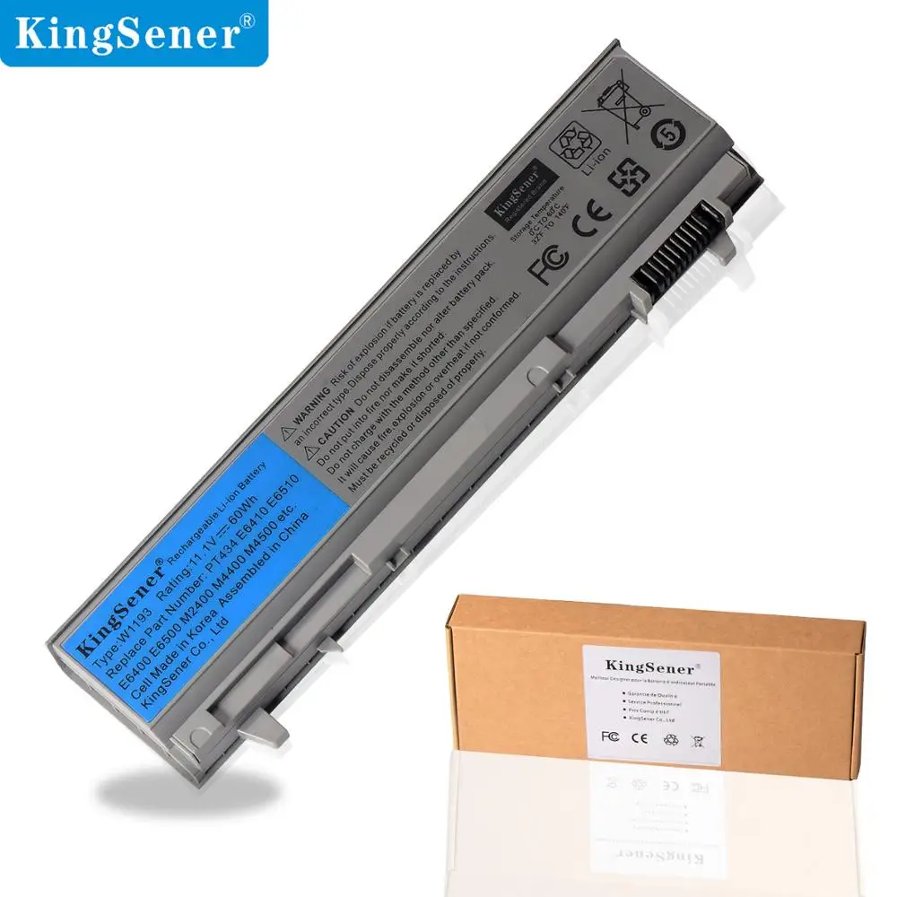 KingSener Korea Cell New W1193 Battery For DELL Latitude E6400 E6410 E6500 E6510 M4400 M6400 PT434 PT436 PT437 KY265 KY266 KY268