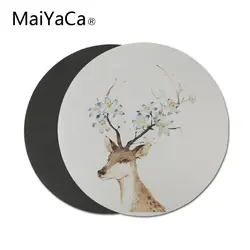 Maiyaca головы оленя, пользовательские Мышь игровой коврик Коврики pad клавиатура Водонепроницаемый Материал Нескользящие