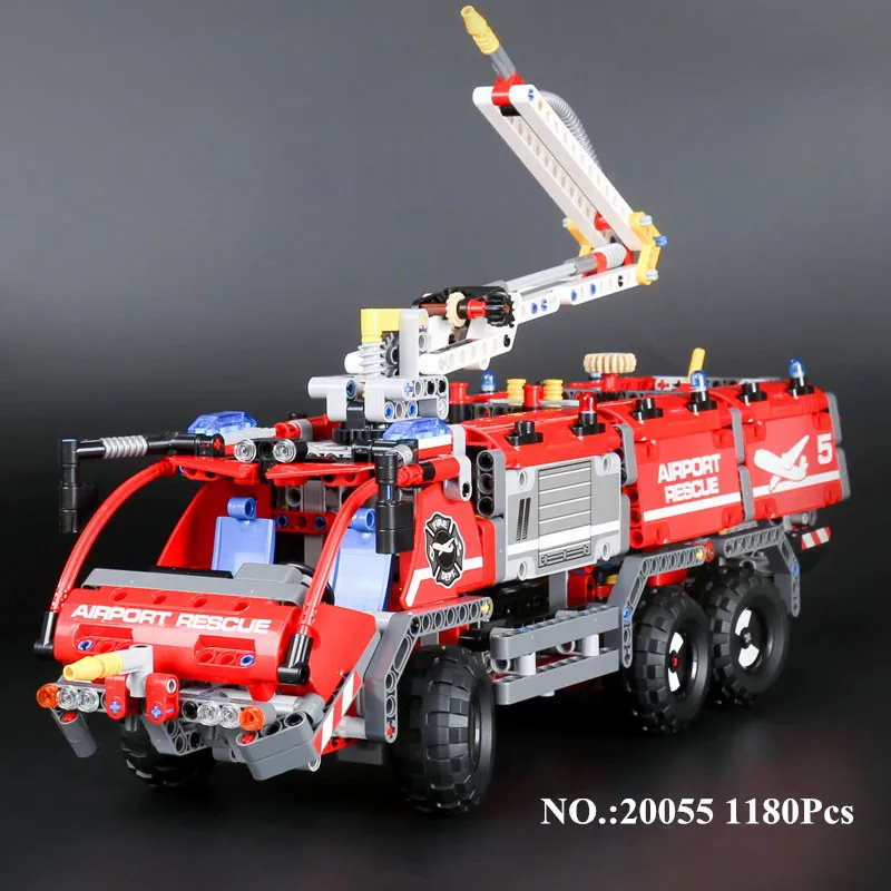 

H&HXY IN STOCK 20055 Genuine Mechanical Series The Rescue Vehicle Set Children Educational Building Blocks Brick lepin Toys Gift