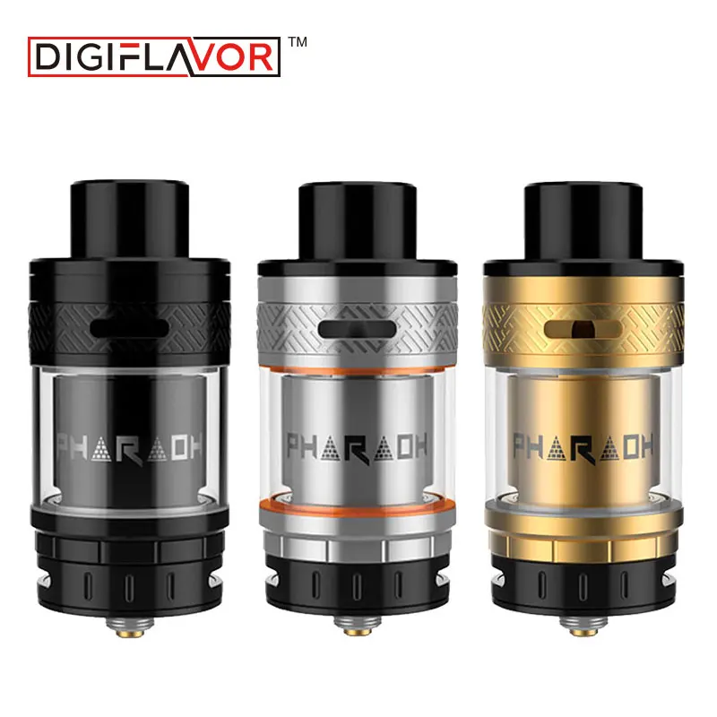 

Original Digiflavor Pharaoh RTA 25mm Tank Atomizer 4.6ml Large Capacity w/ Short Shaft Section & Interchangeable Decks Vape Tank