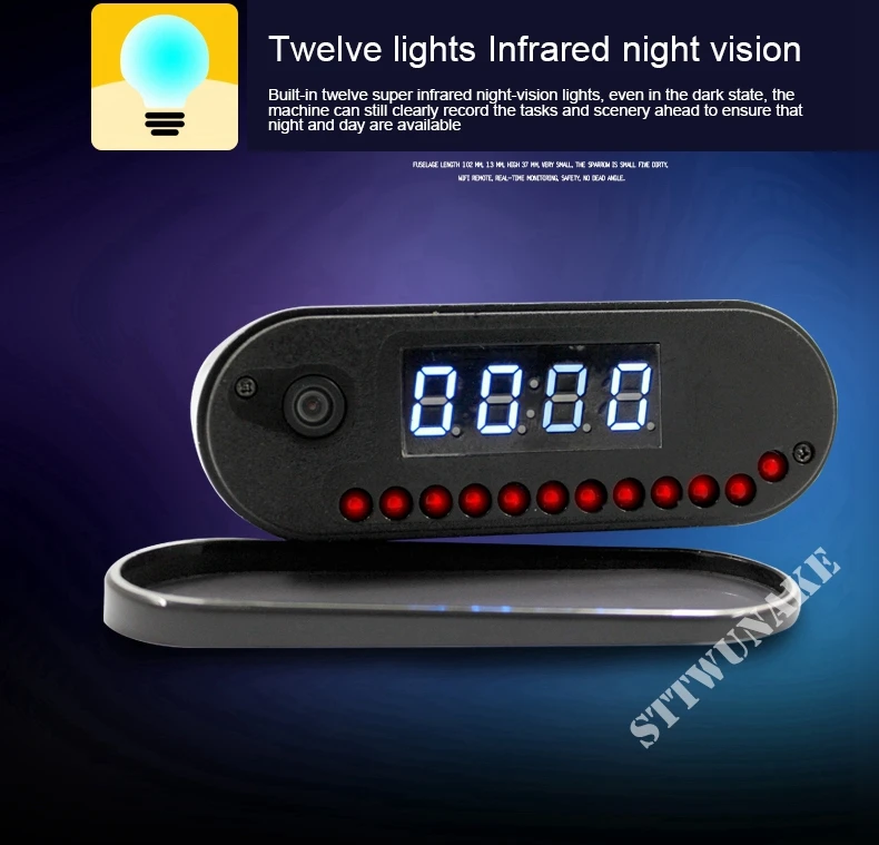 STTWUNAKE 1080 P HD мини камера DV ночного видения беспроводной wifi электронные часы IP