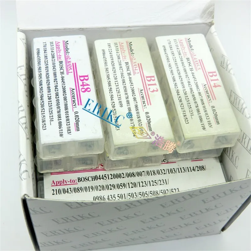 

ERIKC 600 PCS Common Rail Injector Ring and Nozzle Spring Shim Box fuel injector BASE WASHER BOX SET standard sealing washer
