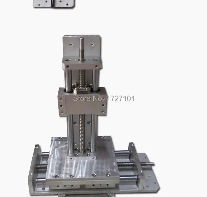 China Aluminum XYZ triaxial linear module with dust-proof plate linear guide slide table module