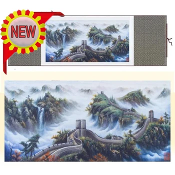 

New Arrived Painting Picture:The Great Wall,Chinese Traditional Painting Calligraphy Art Wall Decorate Home Decor Drop Shipping