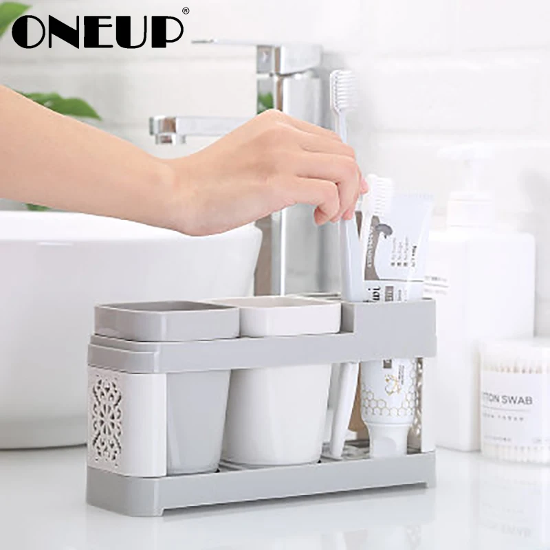 Контейнер для зубной щетки ONEUP съемный пластиковый набор хранения зубных щеток и