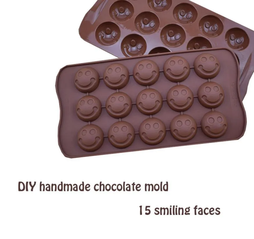 1PC DIY Cute Smiley Emoji Silicon Molds Chocolate Mold for Cake