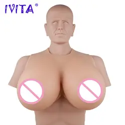 IVITA 13 кг реалистичные силиконовые груди накладная грудь для Crossdressers реалистичные Мягкая грудь Crosdresser перетащите queen транссексуал