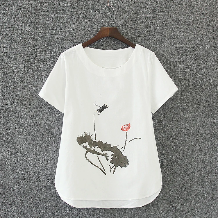 

Women Summer Oversized T-shirt Casual Tee Shirt femme Ladies Top Tees Cotton Tshirt Female Clothing T Shirt Tops