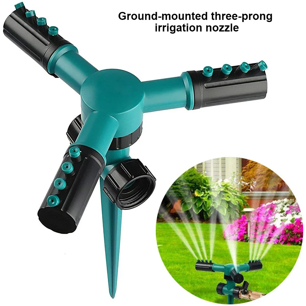 Lawn Sprinkler Automatic 360 Rotate Adjustable Garden Water Sprinklers