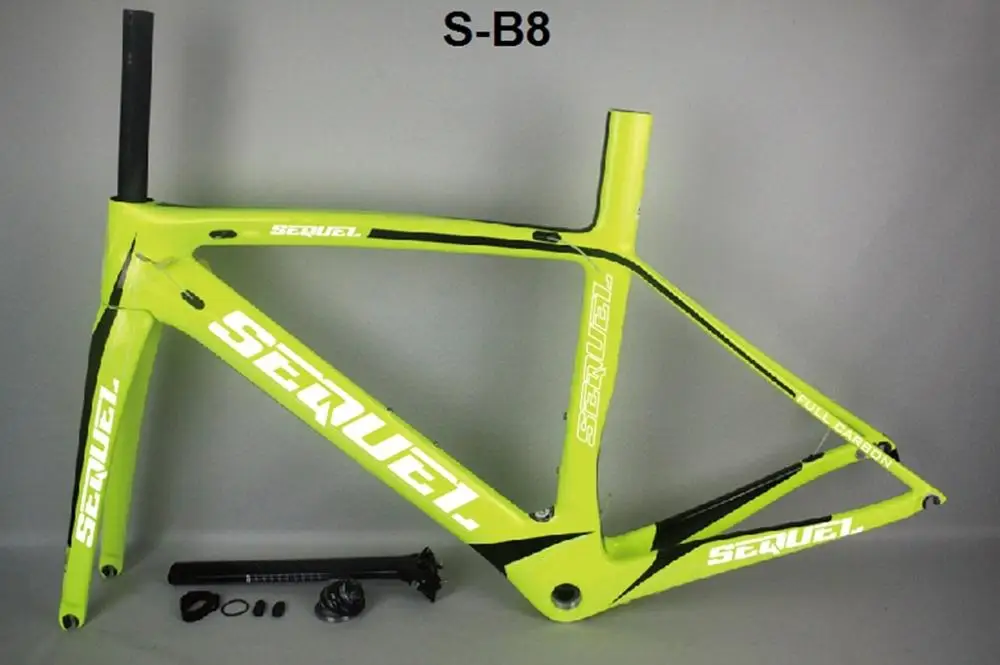 Clearance 2019 Seuqel DCRF07 carbon bike road frame T800 BB30/BSA OEM color carbon bicycle frame for high people 4 Clearance 2019 Seuqel DCRF07 carbon bike road frame T800 BB30/BSA OEM color carbon bicycle frame for high people 4