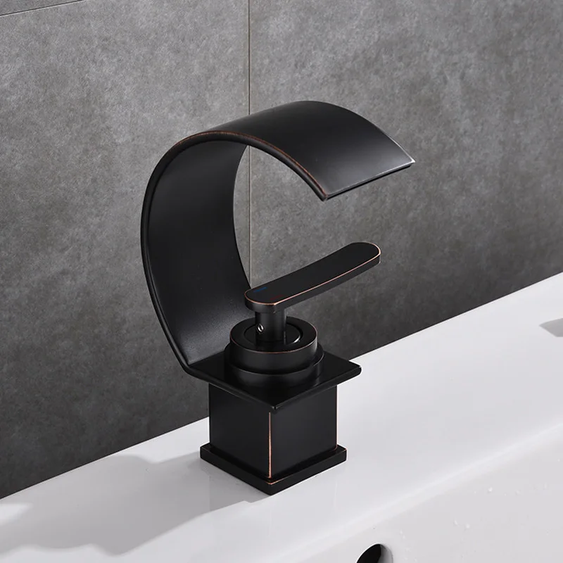 

European style waterfall faucet bathroom hot and cold faucet basin faucet