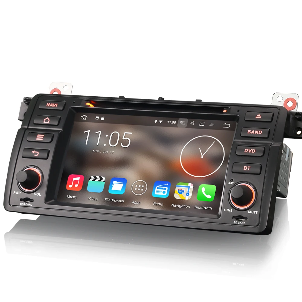 Car Multimedia Player Android 7.1 DAB+ GPS DVR SAT NAV Radio RDS