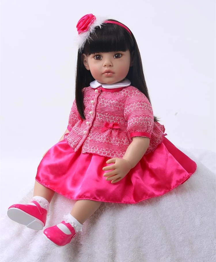 55cm Silicone Reborn Baby Doll Toys Vinyl Princess Toddler Dolls Birthday Present Gift Girls Brinquedos Dolls Limited Collection