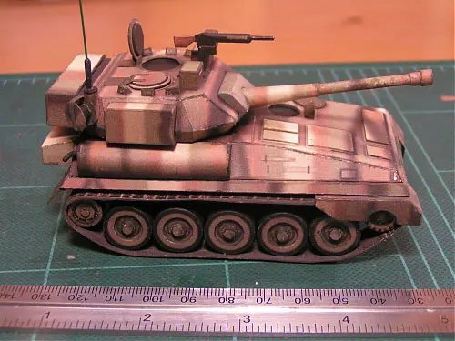 F V101 скорпион танк Камуфляж 3D бумажная модель DIY|Картонные конструкторы| |