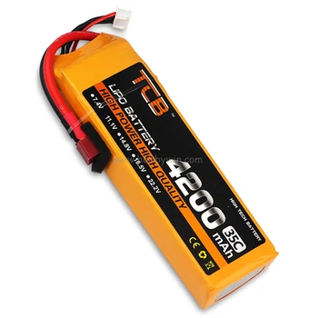

11.1V 3S 4200mAh 35C LiPO Battery T-plug Burst 50C RC model Lipolymer power pack