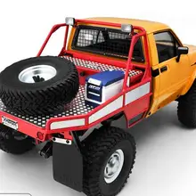 Задний ведро прицеп с клеткой перевозки грузов с запасными кронштейн для крепления колеса для 88WD 1/10 TF2 Мохаве грузовик только в том случае