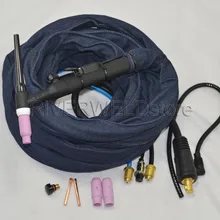 WP-18FV-25 с водяным охлаждением 350 Ампер TIG фонарь в комплекте с гибкой и газовой головкой клапана