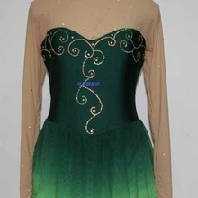 Лидер продаж; платье для фигурного катания для девочек; изящное Новое Брендовое платье конькобежное; DR3312