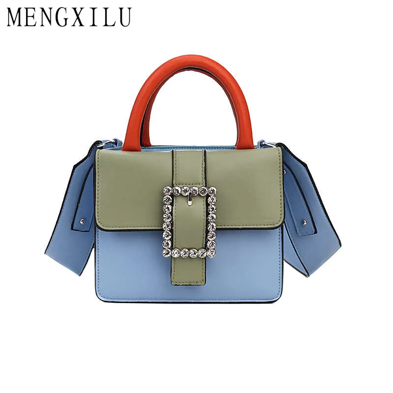 MENGXILU الأزياء بو جاكيت جلدي-حقائب بيد واسعة حزام الكتف رفرف النساء حقيبة كتف الحياكة سيدة Crossbody حقيبة مع الماس MENGXILU الأزياء بو جاكيت جلدي-حقائب بيد واسعة حزام الكتف رفرف النساء حقيبة كتف الحياكة سيدة Crossbody حقيبة مع الماس