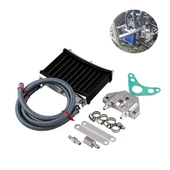 

1 set Motorcycle modified oil cooling radiator 125cc140 150cc universal aluminum cooler