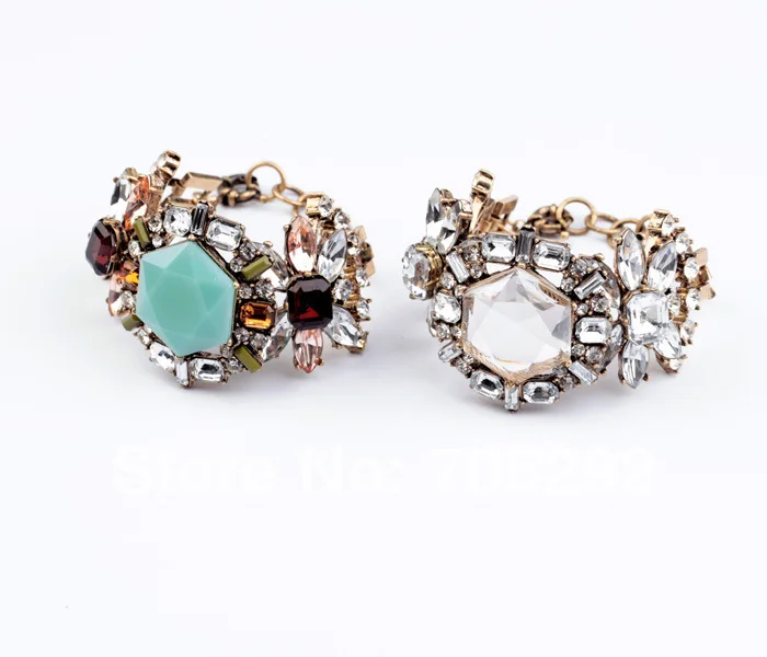 Fashion Crystal Paved Vintage font b Link b font font b Chain b font font b