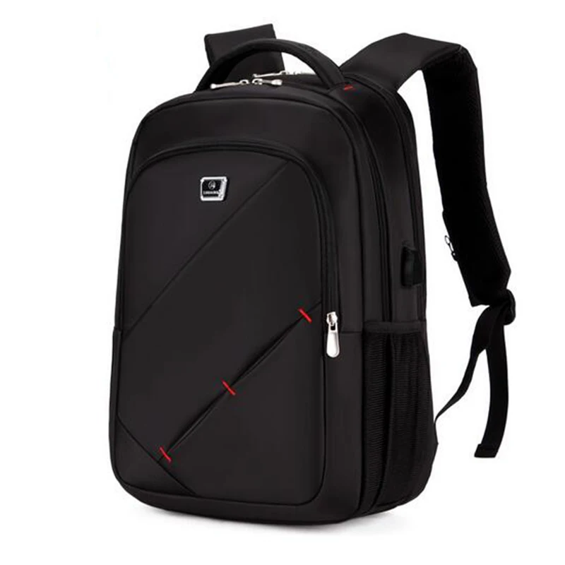 

Large Capacity Backpacks Men's Fashion School Bag For Teenagers USB Charge Laptop Backpack Travel Waterproof Male Mochila 2019