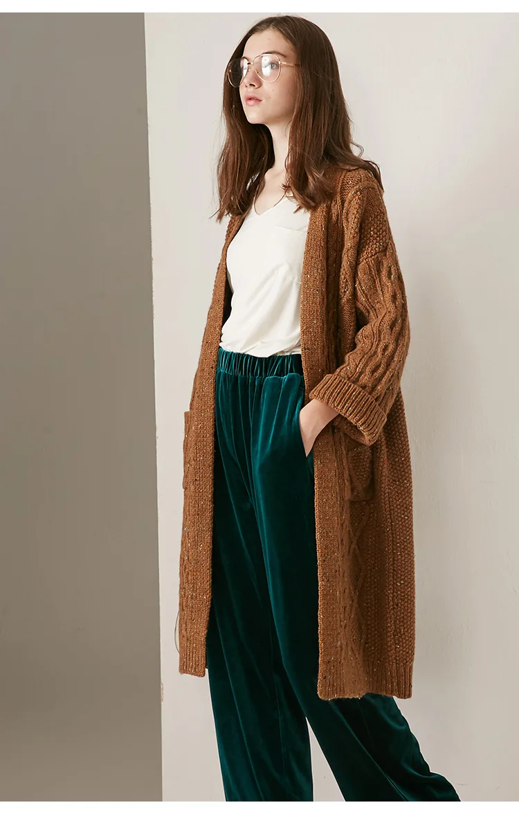 calça comprida solta de veludo, nova moda, outono, 2023