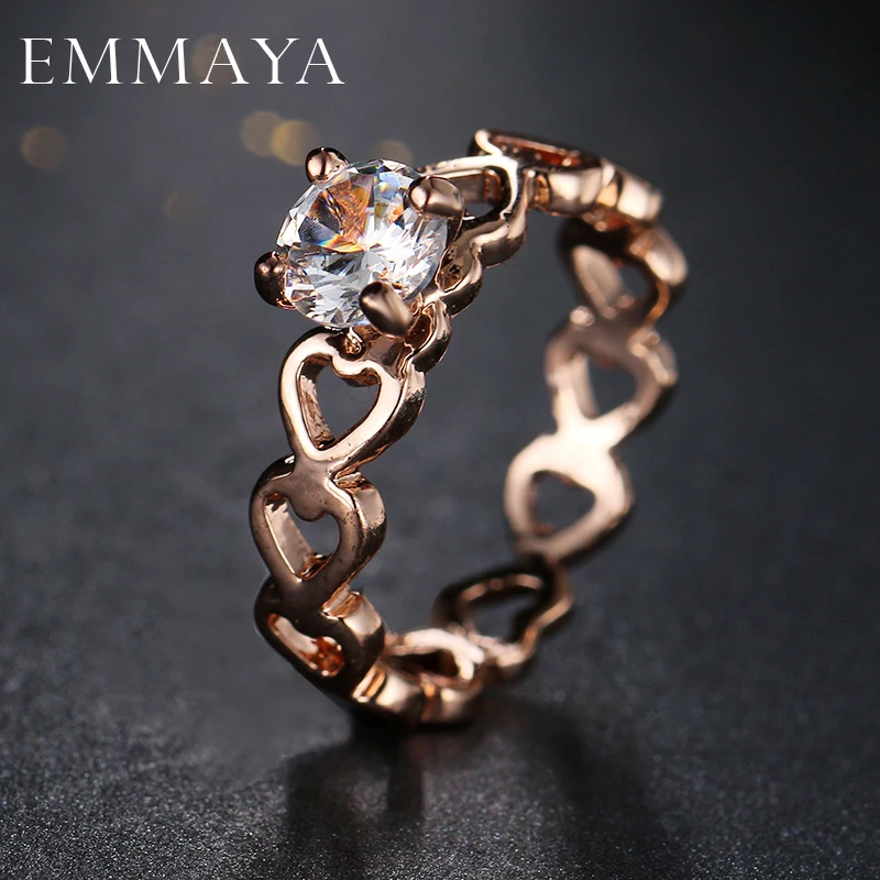 Женское кольцо с сердцем Emmaya Love обручальное и Свадебное ювелирное изделие |