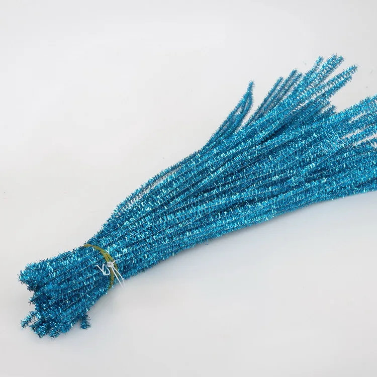 100pcs Sparkling Chenille Pipe Cleaners