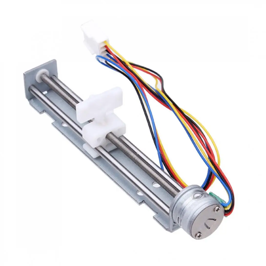 

1pc 18 Degree Stepper Motor Screw With Nut Slider + 2 Phase 4 Wire of DC 4-9V/500mA Driving Voltage