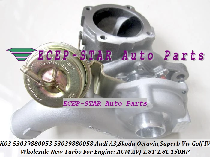 K03-053 058 K03 53039880053 53039880058 Turbocharger For Audi A3 SKODA Octavia Superb VW Volkswagen Golf IV 1.8T AUM AVJ 1.8L 150HP (5)