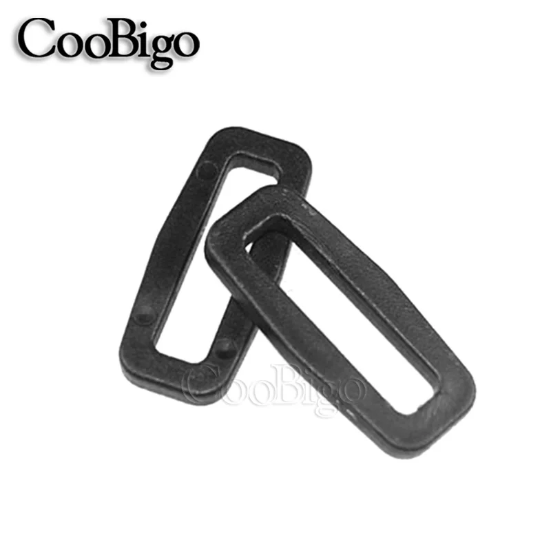 600pcs 1" Plastic Black Loops Looploc Side Release Buckles Rectangle