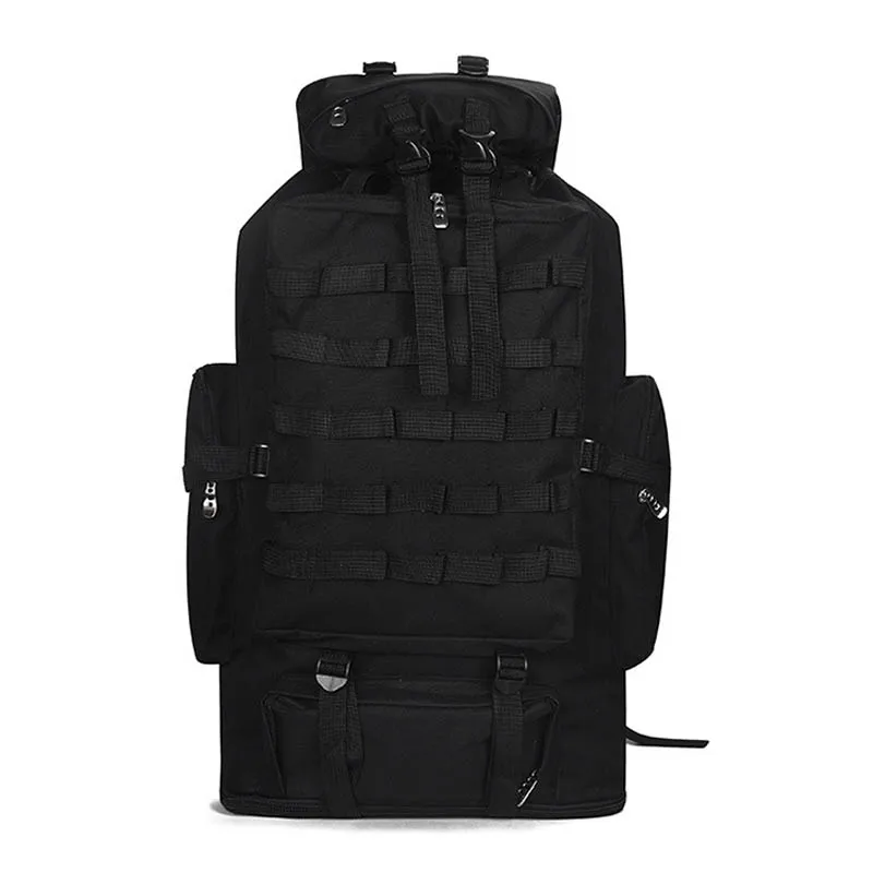 100л Военная Сумка Molle армейский рюкзак для кемпинга тактические большие рюкзаки походные дорожные уличные спортивные сумки рюкзак Mohila XA658WA - Цвет: Black
