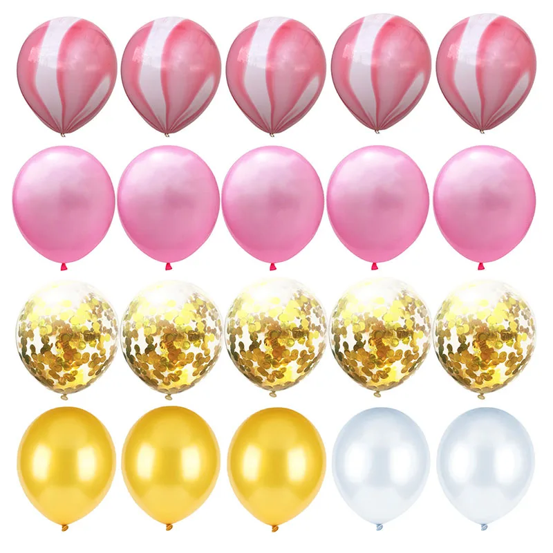 

20pcs/lot Birthday Balloons 10inch Latex Balloons Gold Pink Blue Pearl Wedding Party Decorations Ball Kids Toys Air Ballons