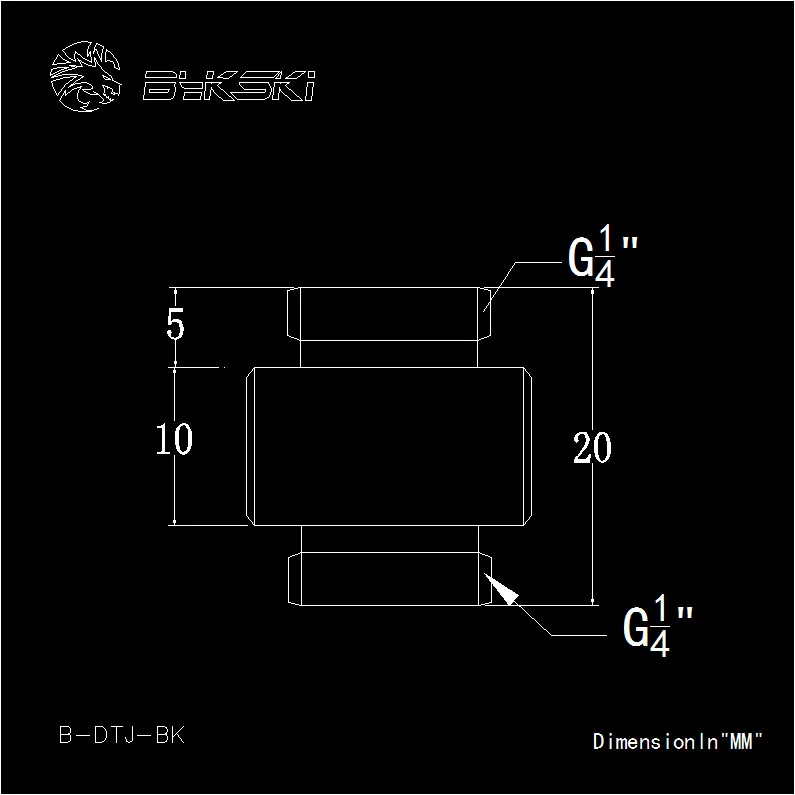 Bykski B-DTJ-S мужчинами 10 мм крепление удлинителя с G1/4 "темы