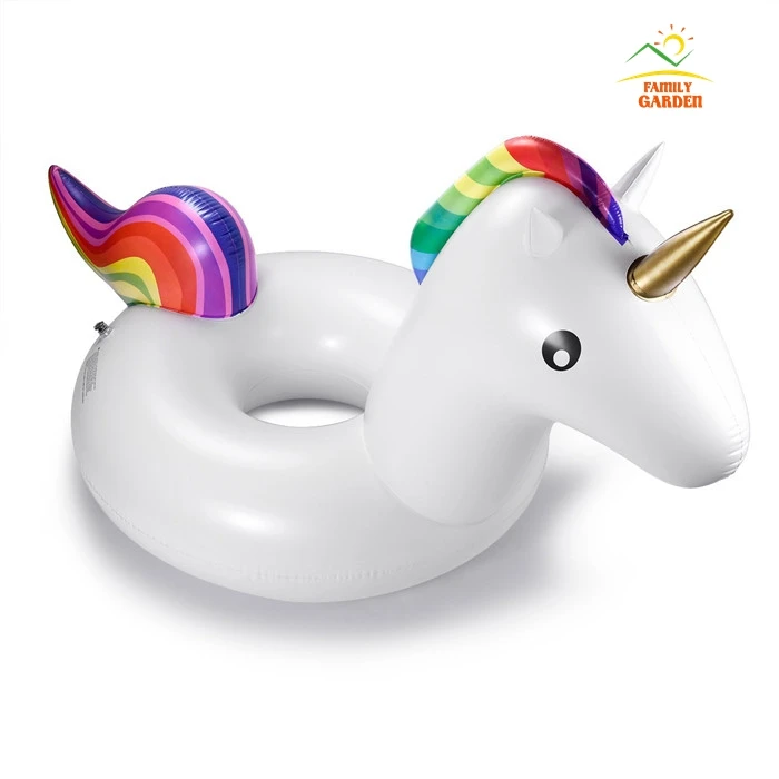 Inflatable Unicorn Swim Ring Pool Float Water Swimming Tube Raft Toy