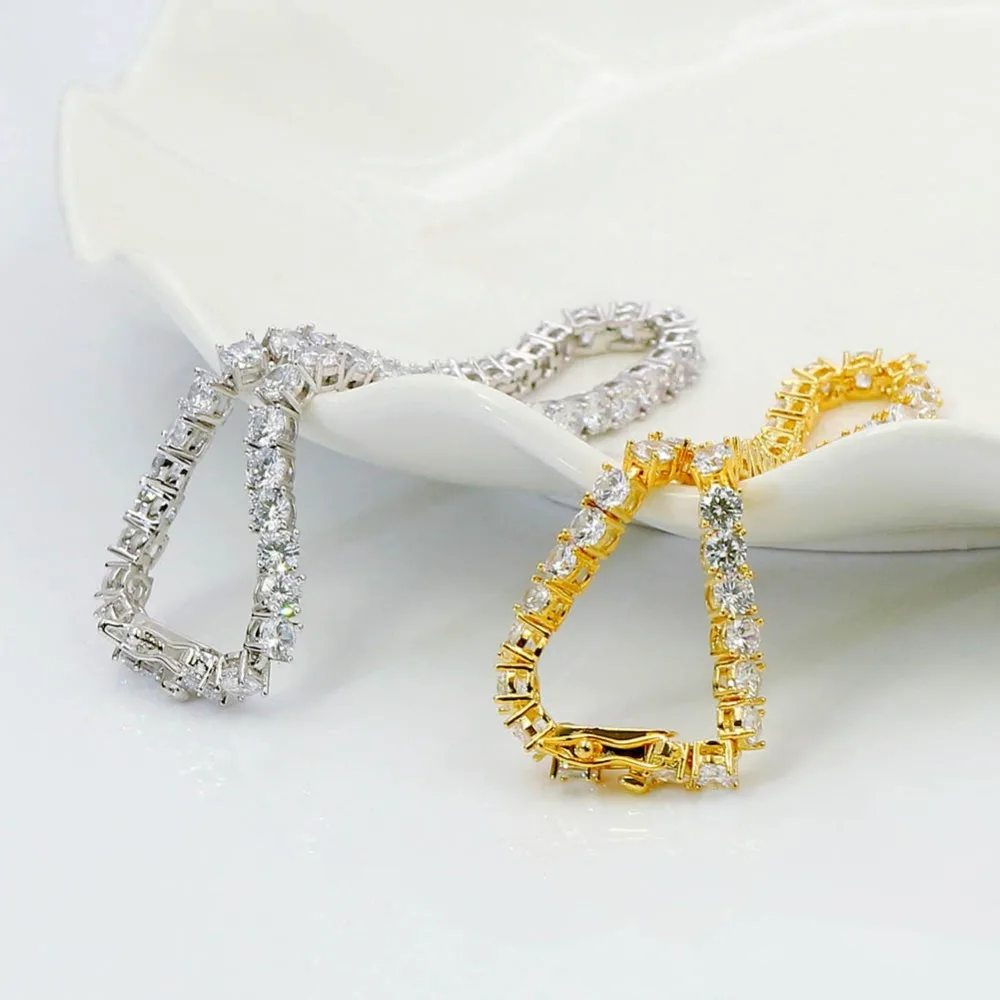 MISSFOX хип хоп 4 мм мужской браслет для тенниса Аллах роскошный бренд 18k