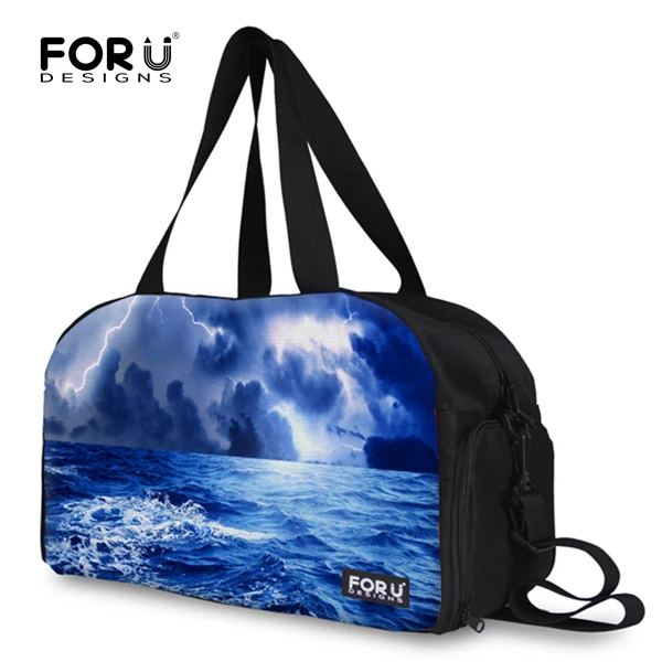 

FORUDESIGNS Canvas Men Travel Duffel Bag Portable Carry On Luggage Bag Big Capacity Women Shoulder Boarding BagTravel Tote