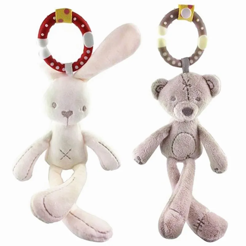

Baby Gift Registered Mail Baby Animal Windbell Rattles Crib And Pram Hanging Bells Educational Toys Infant Plush Dolls