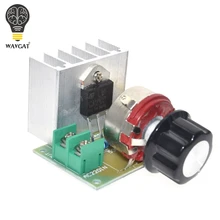 WAVGAT Hot Voltage Regulator Voltage Speed Controller AC 220V 4000W SCR Dimmer