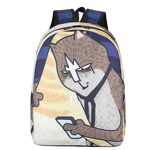 1 шт. новинка милый креативный рюкзак Monalisa Mona lisa Cat большой крутой Школьный Рюкзак