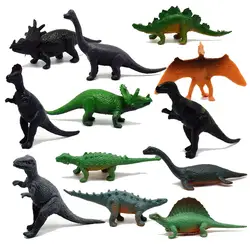 Оптовая продажа 120 шт./лот динозавров набор игрушек Пластик парк мира играть Игрушечные лошадки Динозавров Модель Действие и цифры Best