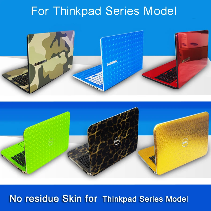 Laptop Sticker Skins For Lenovo Thinkpad Series Model Personality Free Cutting Pure Color Notebook Decal Vinyl Case Stickers