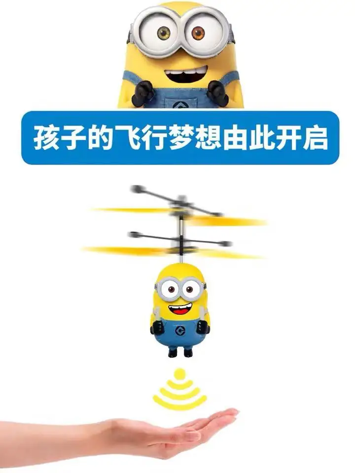 Mini RC Despicable Drone Minions Helicopter Quadcopter Drone Flying Sensory Toy For Kids