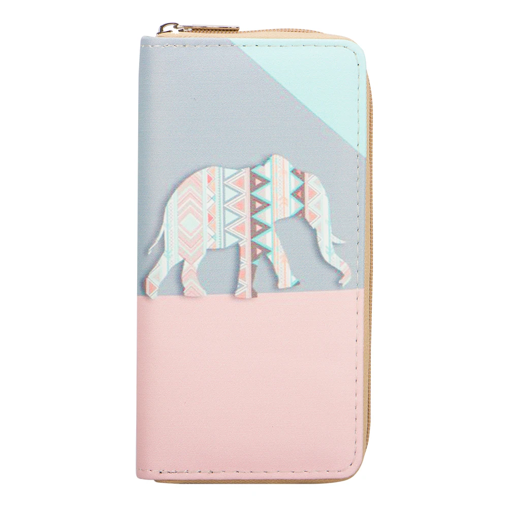 Sansarya New 2018 Vintage Boho Hippie Aztec Tribal Elephant Print Woman Wallet With Zipper Card Holder Phone Bag Money Bag Sansarya New 2018 Vintage Boho Hippie Aztec Tribal Elephant Print Woman Wallet With Zipper Card Holder Phone Bag Money Bag